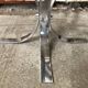 Old coffee table design chrome foot curved