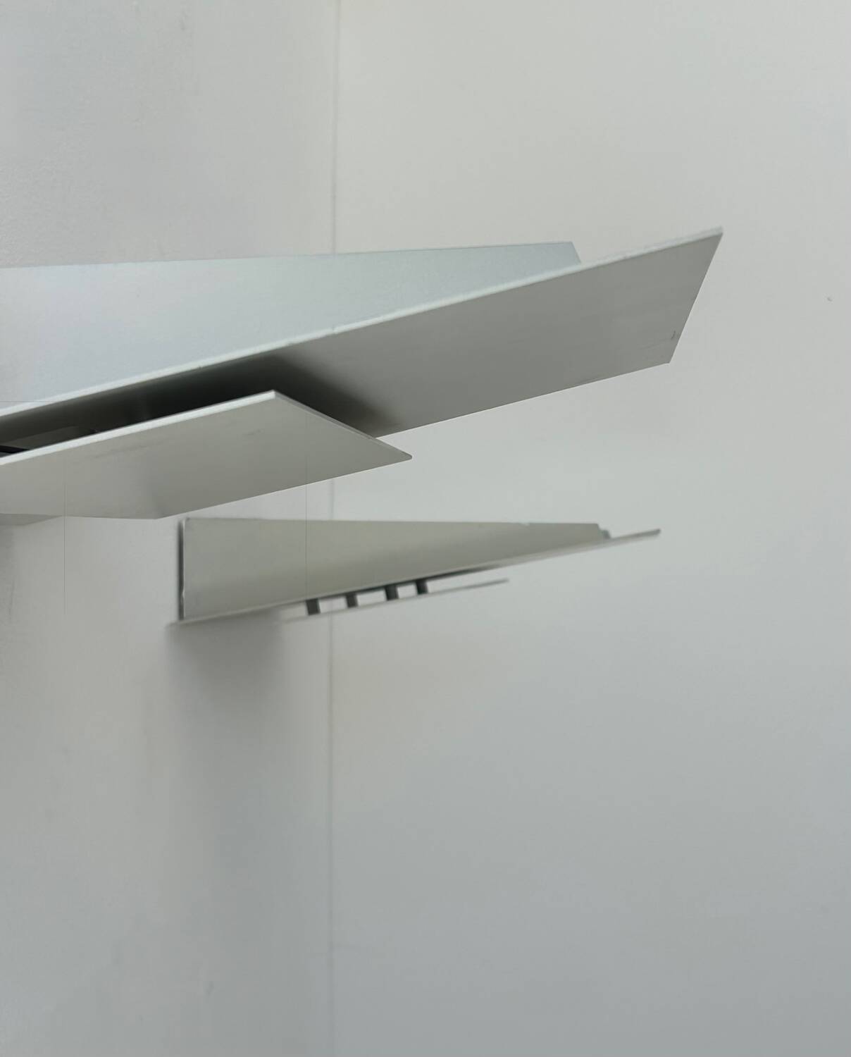 Pair of vintage wall lights, cast aluminum, France 1970