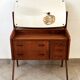 Vintage Danish teak hairdresser from the 1960s stamped Ag Spjel Kobber.