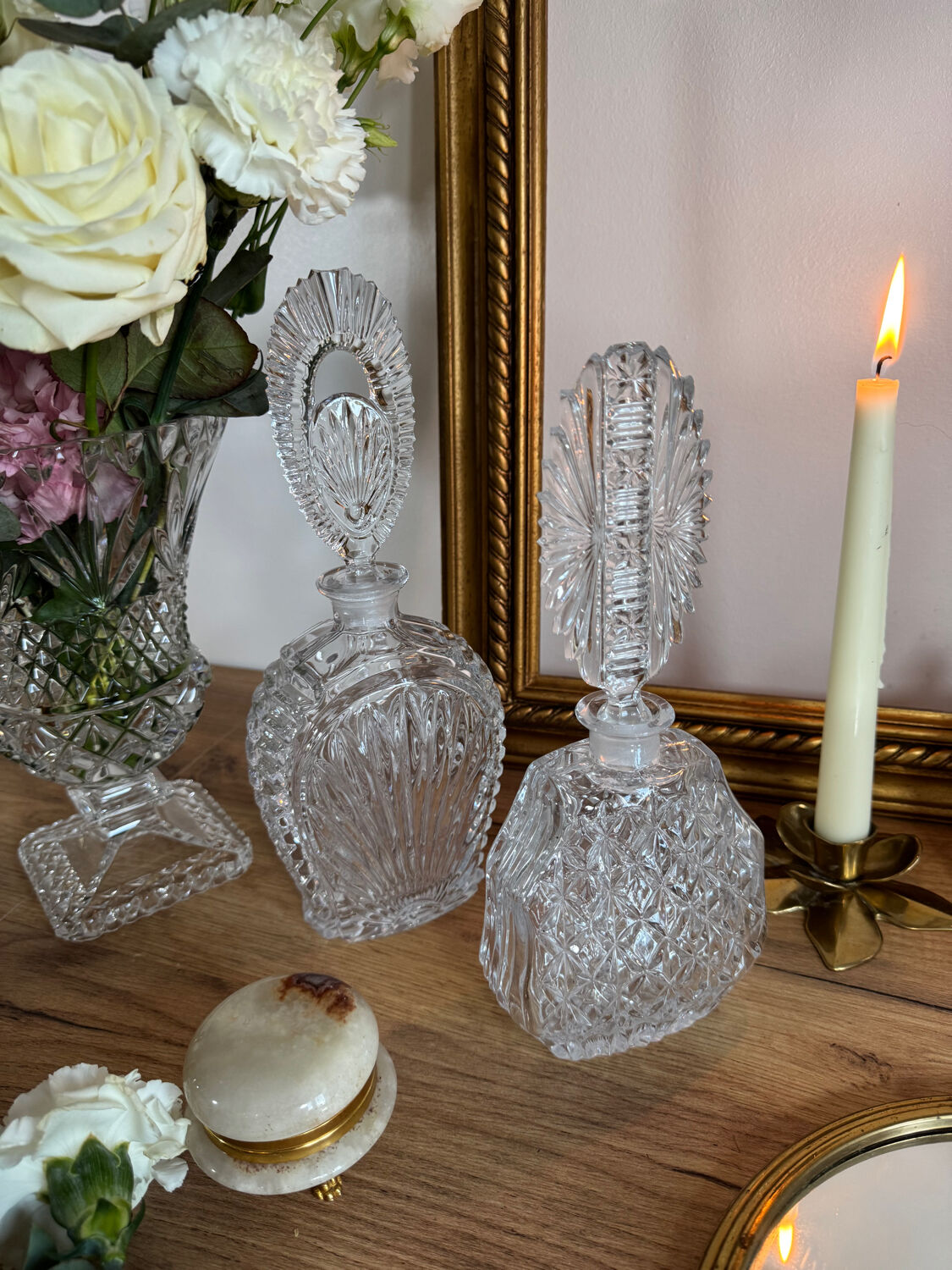 Vintage crystal carafe