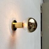 Vintage German Space Age Brass Ceiling Lamp by Motoko Ishii for Staff, 1970s