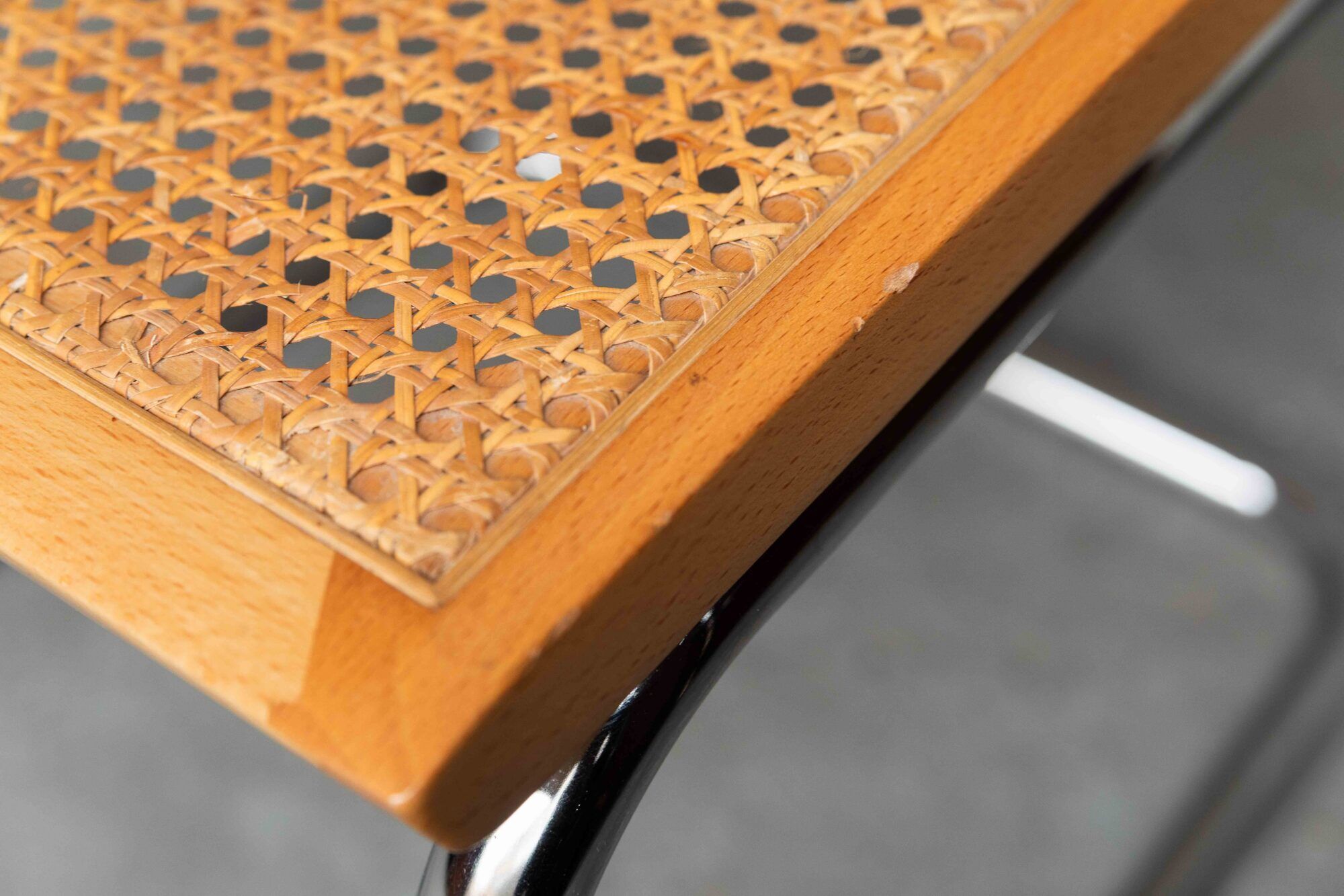 Set of 7 'Cesca' dining chairs by Marcel Breuer.