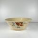 Sarreguemines salad bowl with flower pattern, first half of the 20th century.