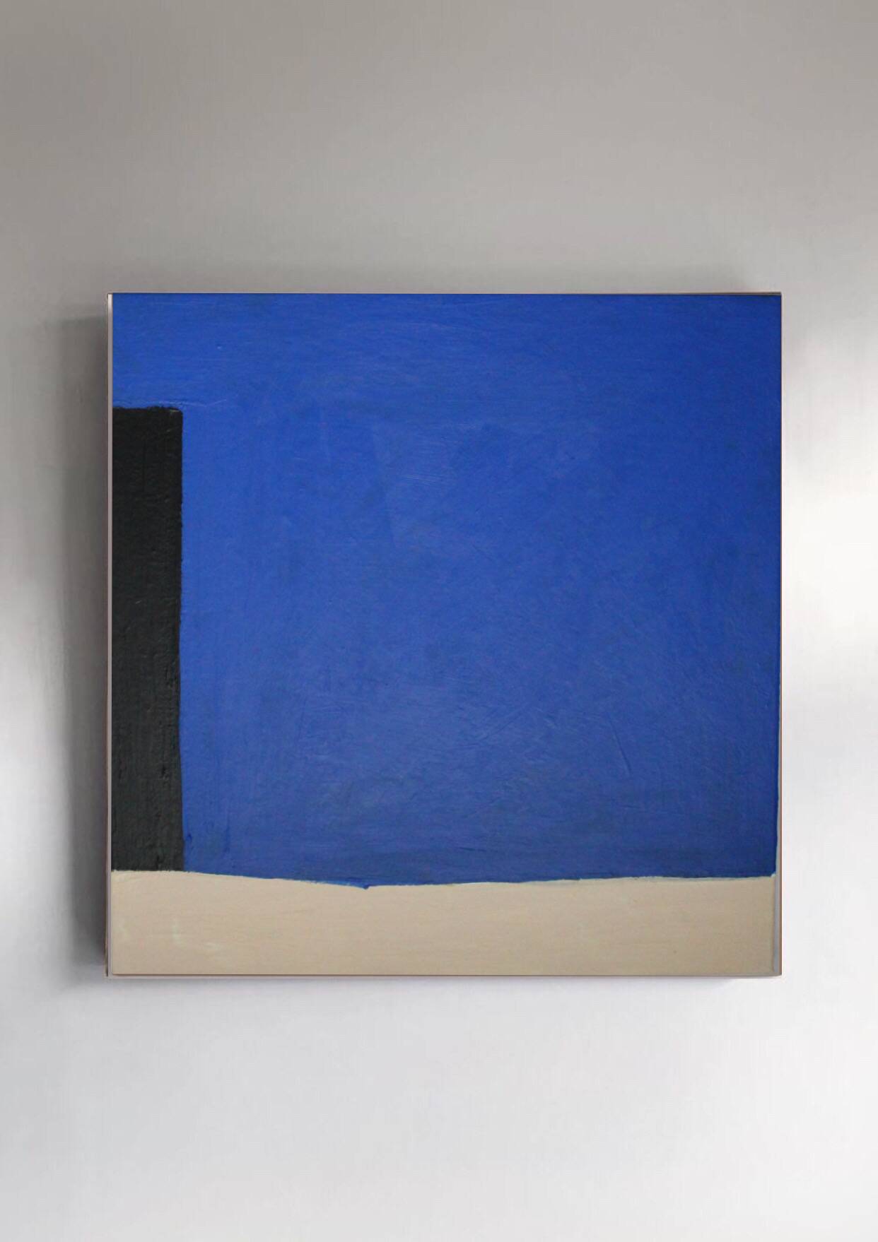 Blue trio original painting on stretched canvas 80x80
