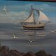 Sailboat and flight of seagulls. Yvon Pauluzzi.