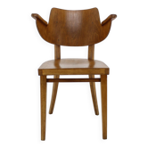 1960s Desk or Side Beech Chair by Ton, Czechoslovakia