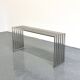 Console Eichholtz Carlisle en acier inoxydable poli