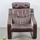 Vintage Armchair in Brown Leather and Bentwood attributed to Coja, 1970s