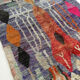 Moroccan Berber carpet boujaad purple with colorful patterns 325x200cm