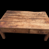 Table basse rustique 2 tiroirs