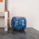 Vase signed Louis Dage, 1920s or 1930s, marbled blue-green effect and gilding