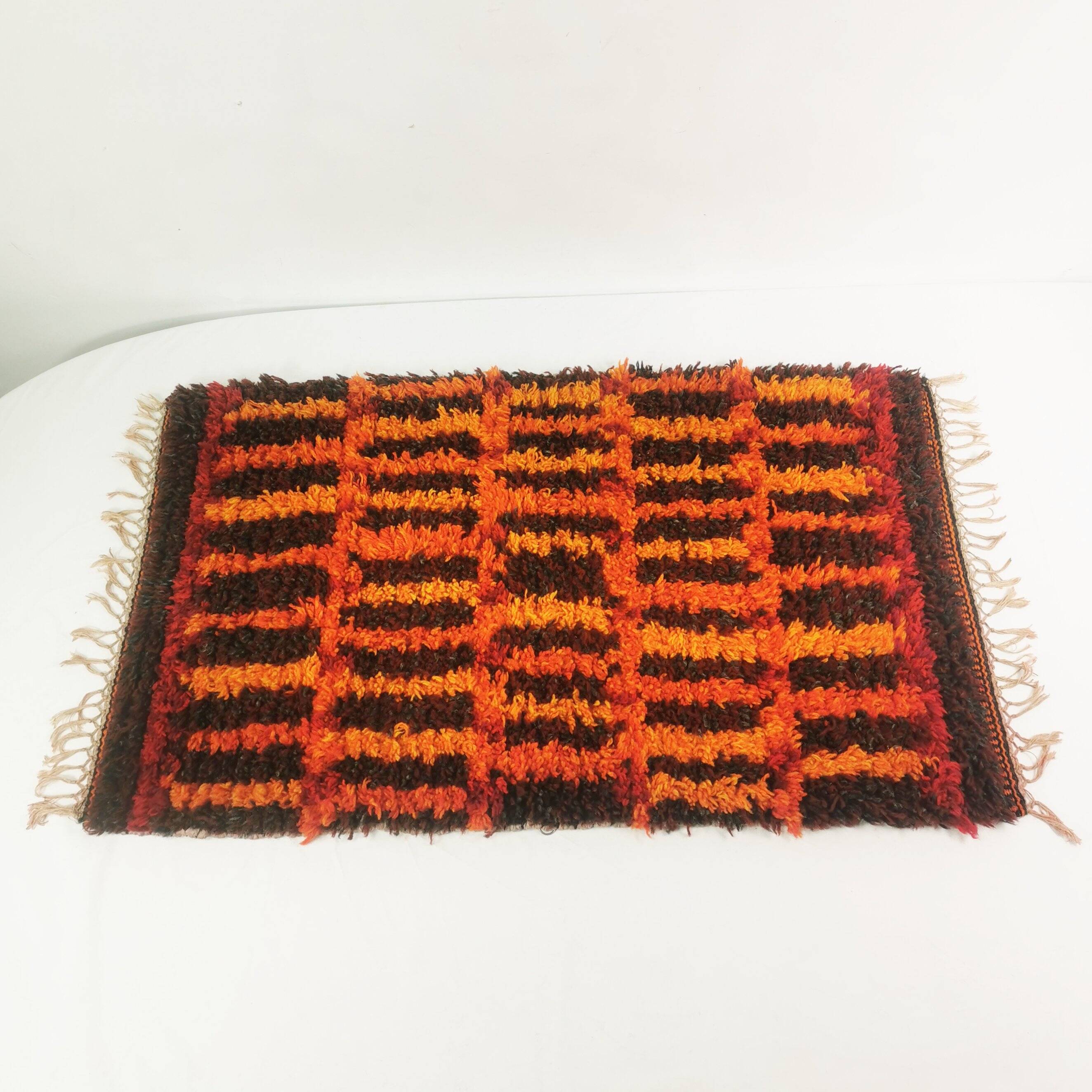 Tapis space age, Danemark, années 1960.