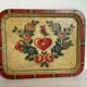 Plateau russe peint en relief