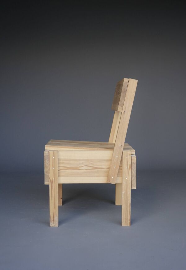 Chaise Autoprogettazione 'Sedia 1', d'après un design d'Enzo Mari, années 1990