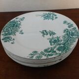 Six earthenware plates
