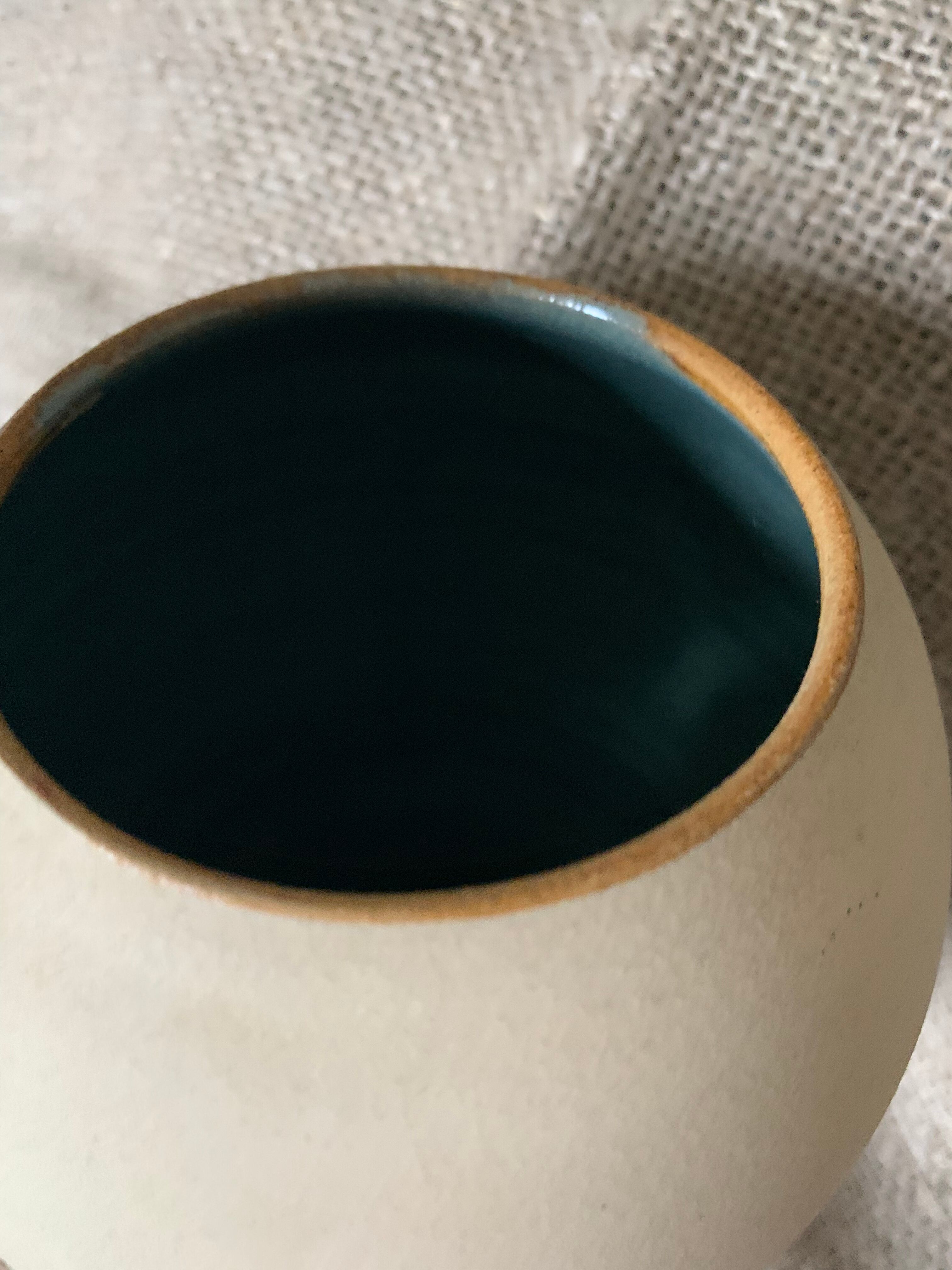 Vase barbotine flowers