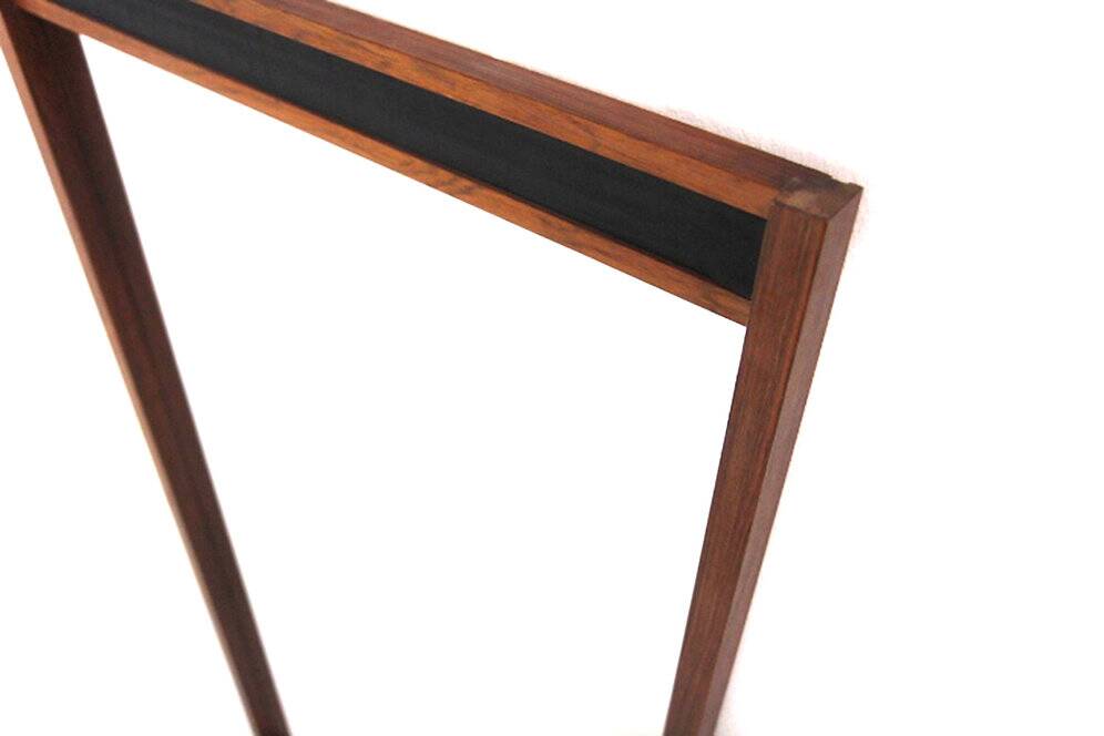Miroir scandinave en palissandre, 122x63cm, Suède, 1960