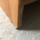 Honey-colored pine bookcase, 90s
