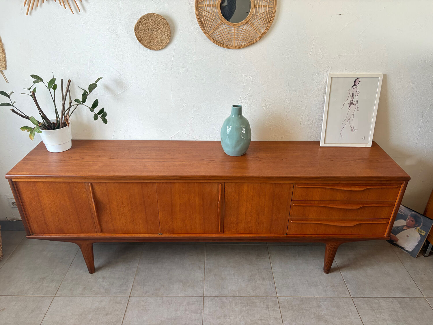 Scandinavian teak sideboard