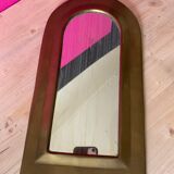 Miroir cadre laiton