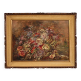 Italian still life painting on copper signed Antonioli