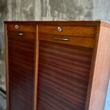 Meuble classeur double rideau