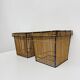Set of 2 storage baskets by Dirk van Sliedregt for Rohé, Netherlands 1960s