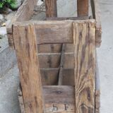 Old bottles wooden door