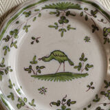 Earthenware plate from Moustiers, 18th century