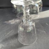 6 Baccarat Clermont 19th century wine glasses