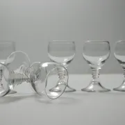 Set of 7 Art Deco Traditie W.J. Rozendaal 1932-33 decanter and 6 glasses