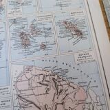 The French Empire, original map printed in 1892.