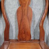 Asia 20th: Series of 6 exotic wood chairs