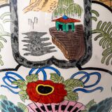 Chinese porcelain table lamp hand-painted by Petrus Regout, circa 1880, new lampshade.