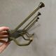 Antique brass wall coat rack
