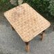 Table basse vintage en rotin