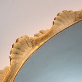 large back lit wall MIRROR acrylic frame ice glass decor 1960s 1970s