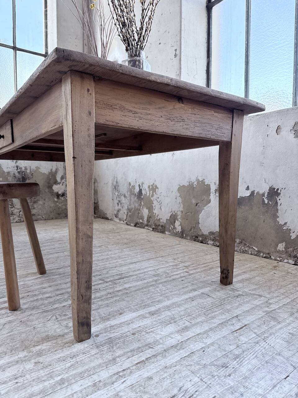 1950 pine farmhouse table 2m