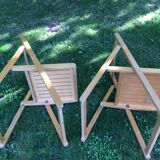 Series of 3 folding chairs