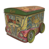 Metal box vintage ice cream bus 1960