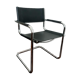 Cantilever design armchair in tubular steel 1970