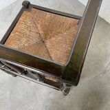 Straw chair by the fireside 1900