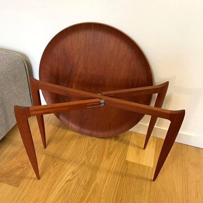 Table Plateau en Teck par Willumsen & Engholm pour Fritz Hansen, Danemark