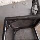 Black lacquered chair, faux bamboo, Chippendale, Jonathan Adler