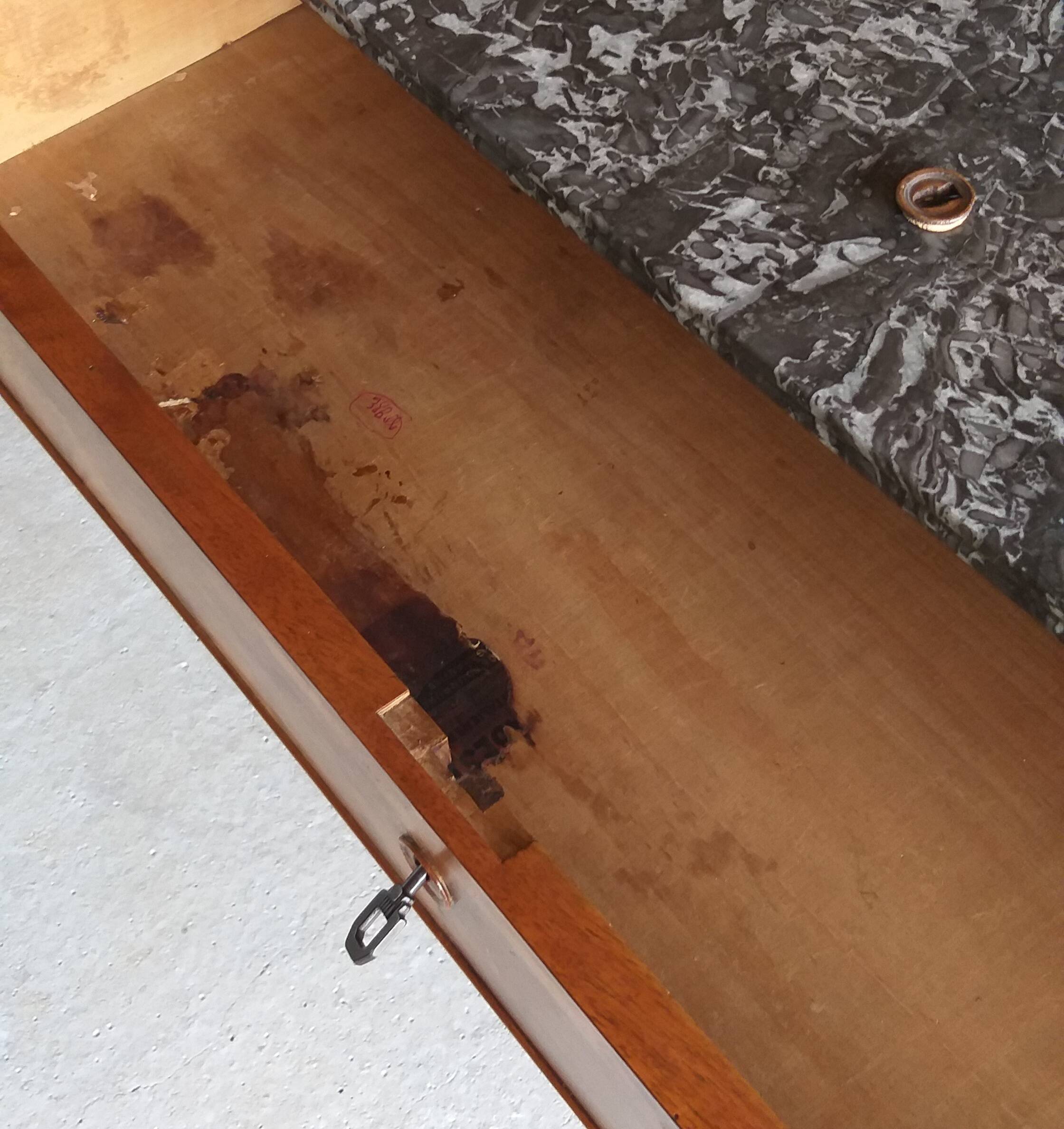 Louis Philippe marble chest of drawers