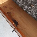 Louis Philippe marble chest of drawers