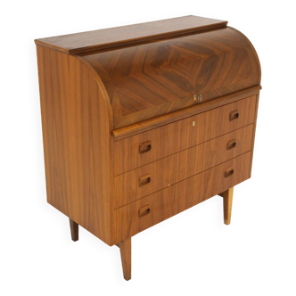 Scandinavian Walnut Secretary, Sweden, 1960