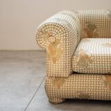 3-seater sofa and silk armchair, Tommaso Barbi, 1970