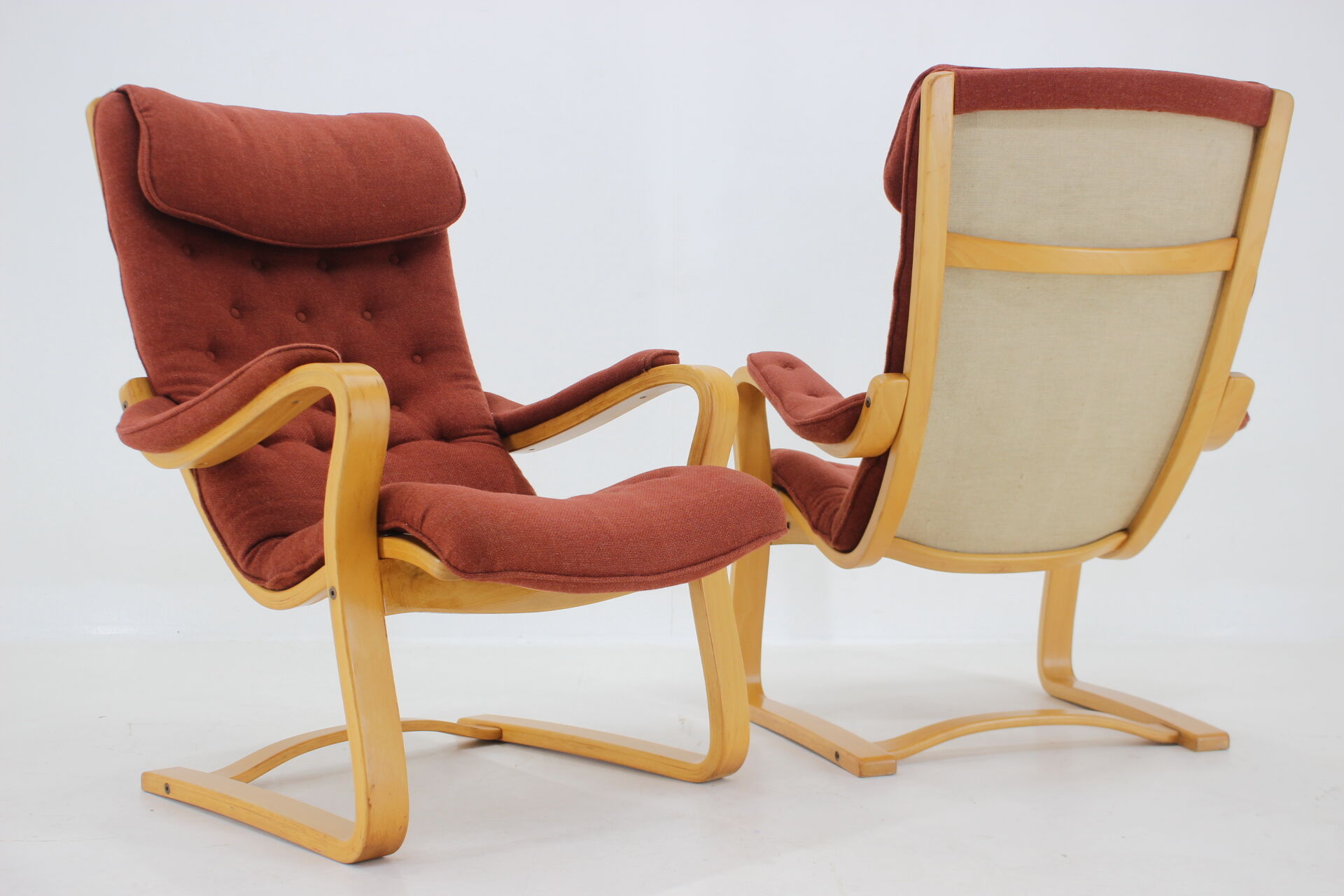 1970s Gustav Axel Berg Pair of 'Peter' Easy Chairs by Bröderna Andersson,Sweden