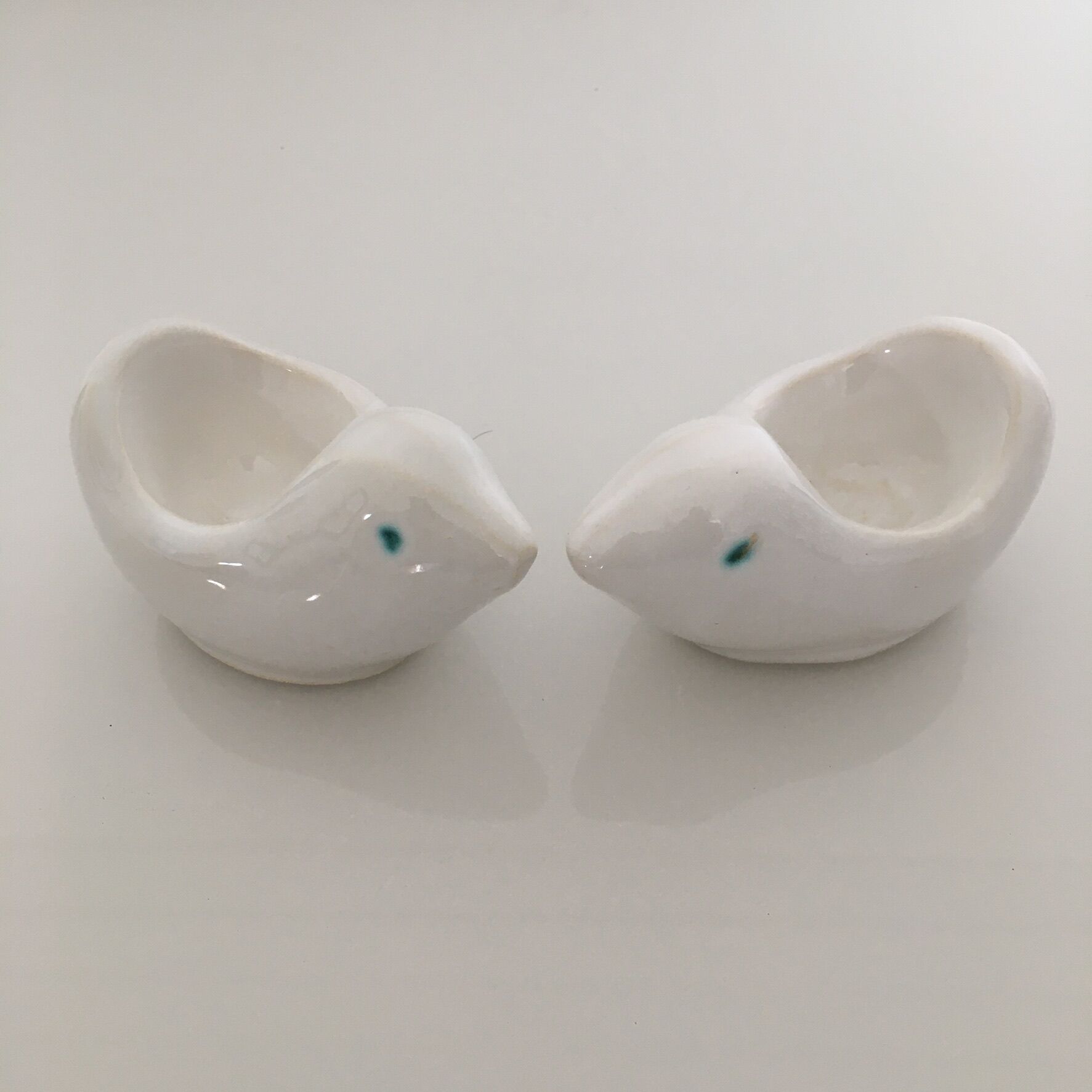 Pair of bird egg cups